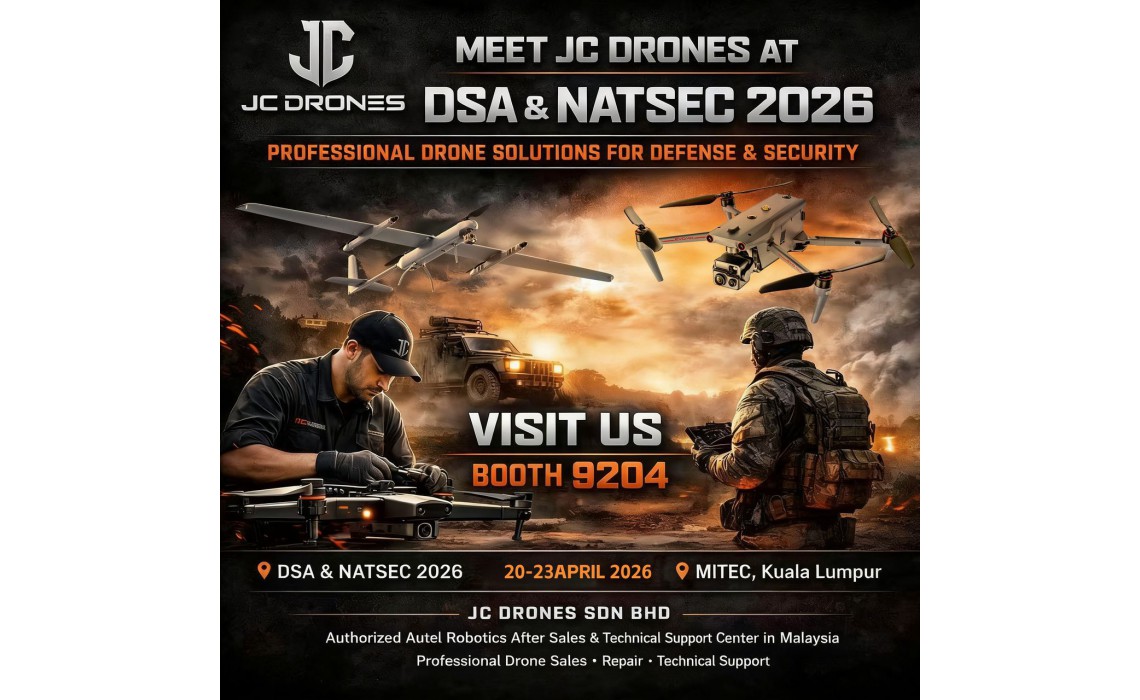JC DRONES at DSA & NATSEC 2026 Booth 9204 | Defense & Security Drone Solutions