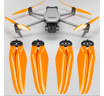 Original Master Airscrew DJI Mavic 3 STEALTH Upgrade Propellers - x4 (ORANGE)